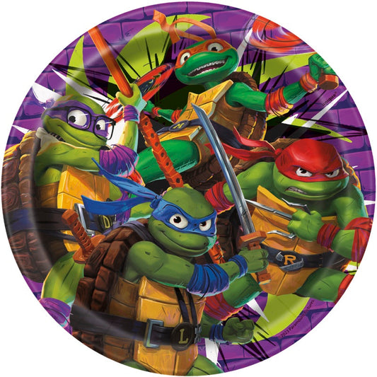 TMNT 7" Round Plates 8ct