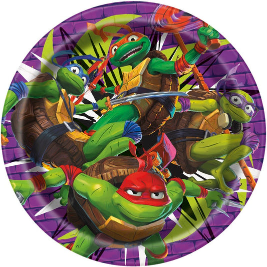 TMNT 9" Round Plates 8ct