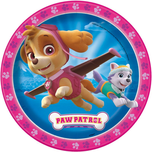 Paw Patrol Girl 9" Plates 8ct