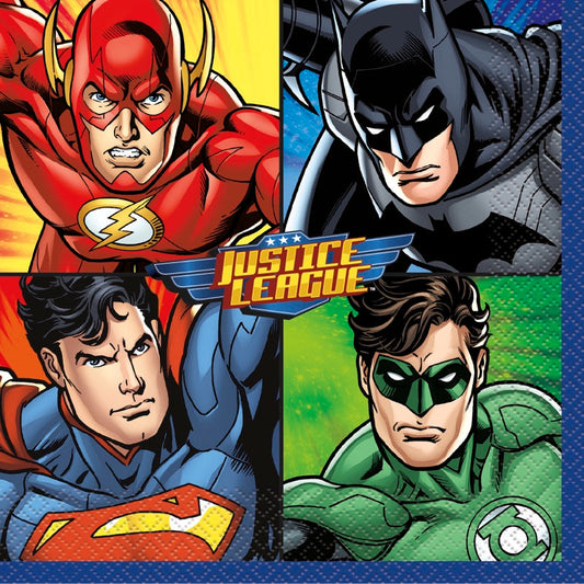 Justice League Lunch Napkins 16ct