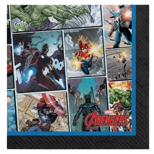 Marvel Avengers Powers Unite Beverage Napkins 16ct