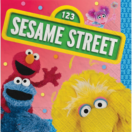 Sesame Street Beverage Napkins 16ct