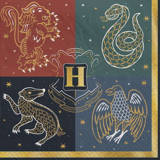 Harry Potter Hogwarts United Beverage Napkins 16ct