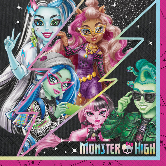 Monster High Beverage Napkins 16ct