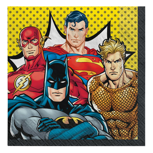 Justice League Heroes Unite Lunch Napkins 16ct