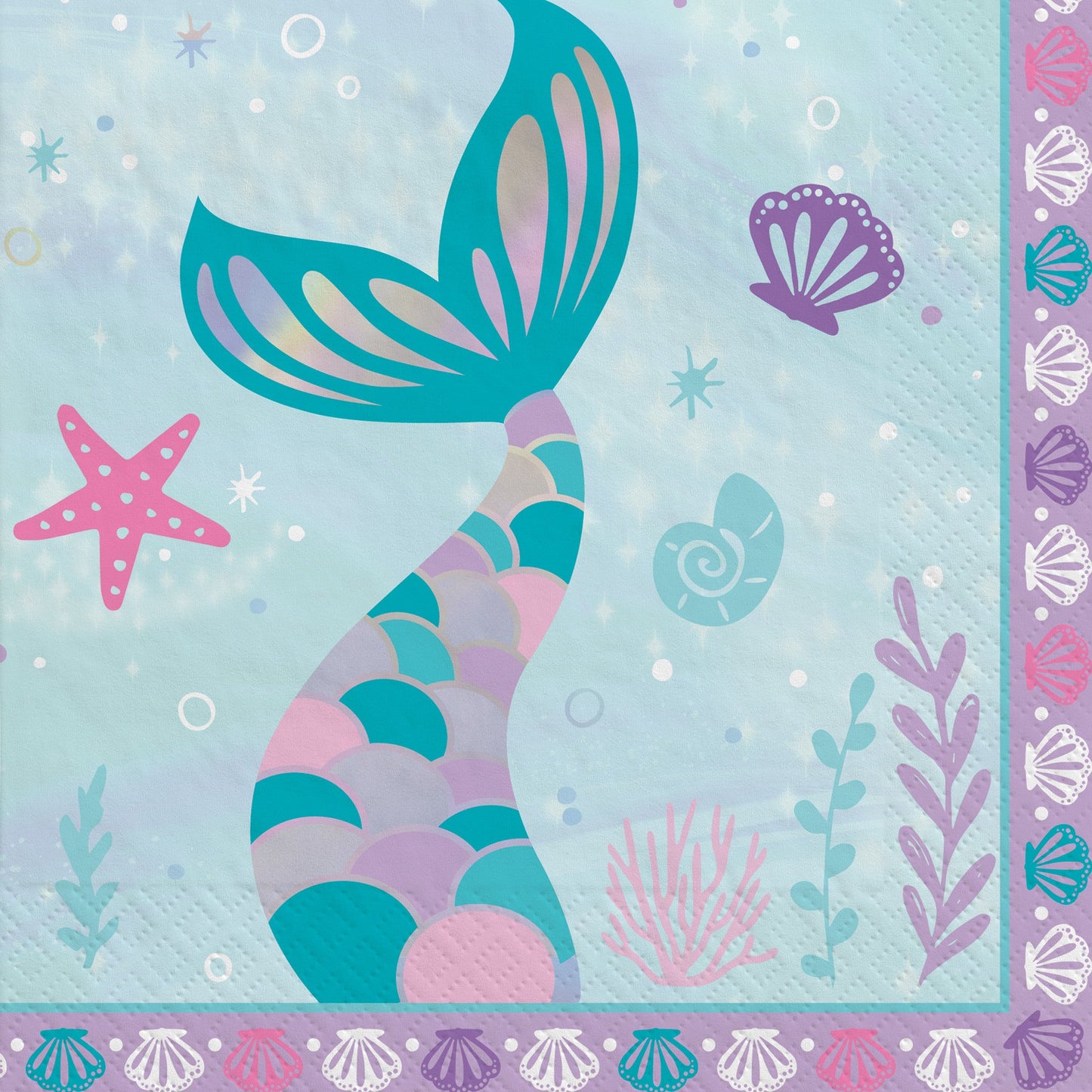 Shimmering Mermaids Lunch Napkins 16ct