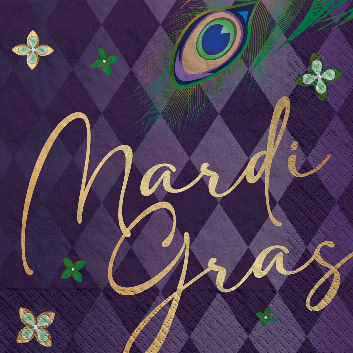 Mardi Gras Masquerade Lunch Napkins 16ct