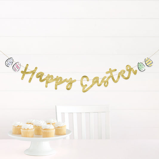 Dainty Easter Diecut Foil Banner 5ft