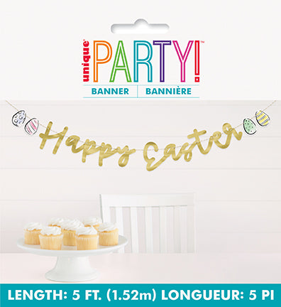 Dainty Easter Diecut Foil Banner 5ft