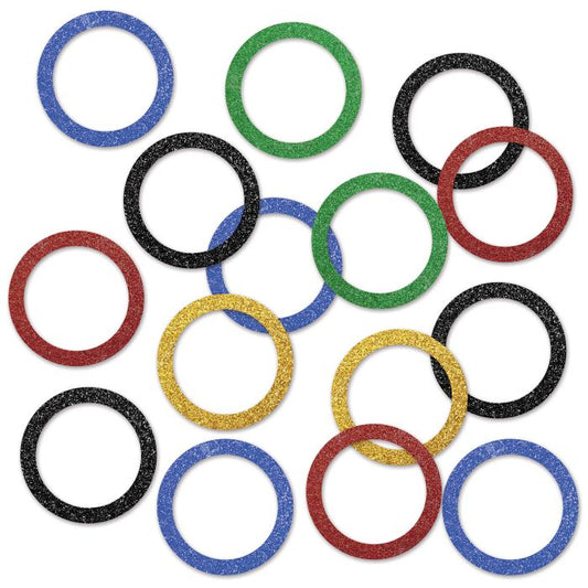 Sports Party Rings Dlx Sparkle Confetti