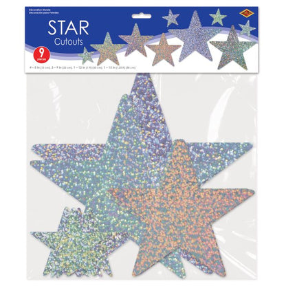 Foil Star Cutouts - Holographic