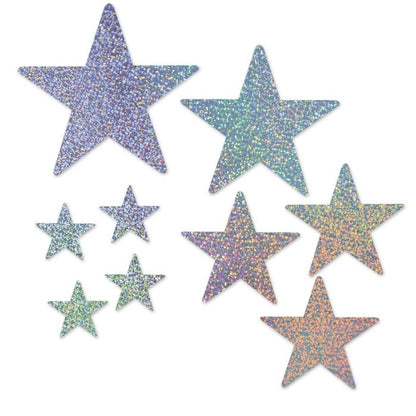 Foil Star Cutouts - Holographic