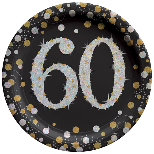 Sparkling Celebration 60 7in Round Plates 8ct