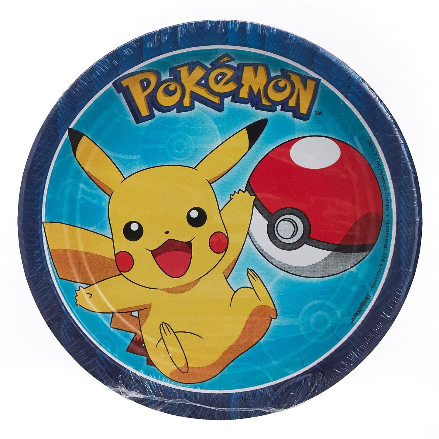 Pokemon Round 7in Plates 8ct