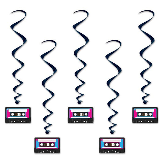 80's Cassette Tape Whirls