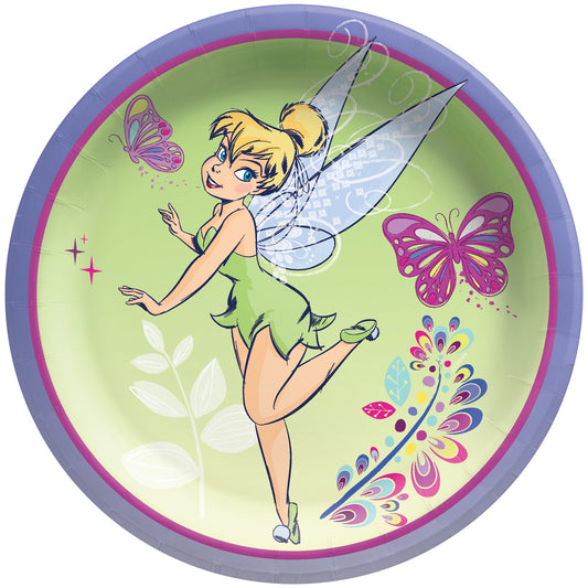 Tinkerbell 7in Prismatic Plates 8ct