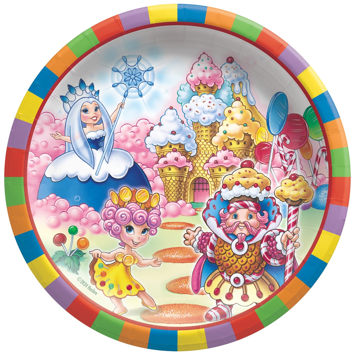 Candyland 9in Round Plates 8ct