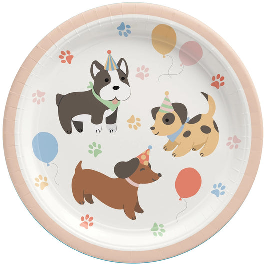 Pawsome Party 9in Plates 8ct