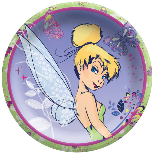 Tinkerbell 9in Prismatic Plates 8ct