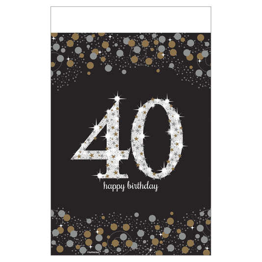 Sparkling Celebration 40 Plastic Table Cover