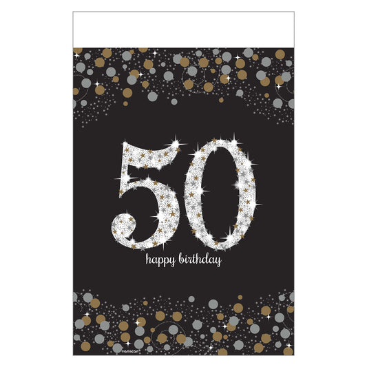 Sparkling Celebration 50 Plastic Table Cover