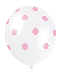 Polka Dots 12in Latex Balloons 6ct