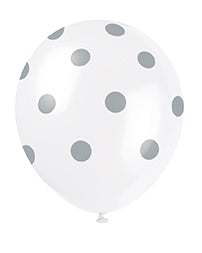 Polka Dots 12in Latex Balloons 6ct