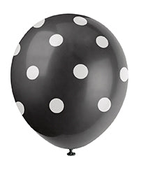 Polka Dots 12in Latex Balloons 6ct