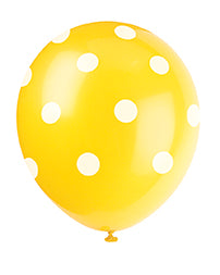 Polka Dots 12in Latex Balloons 6ct