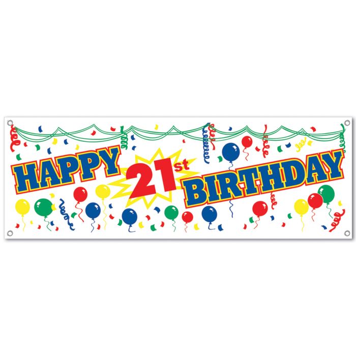 21st Birthday Banner