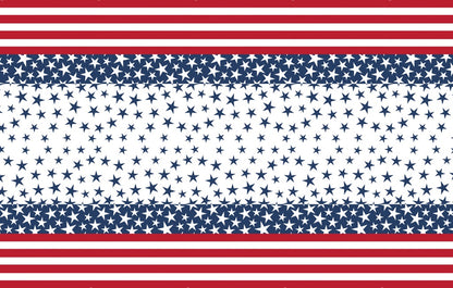 Stars and Stripes Rectangular Plastic Table Cover 54in x 84in