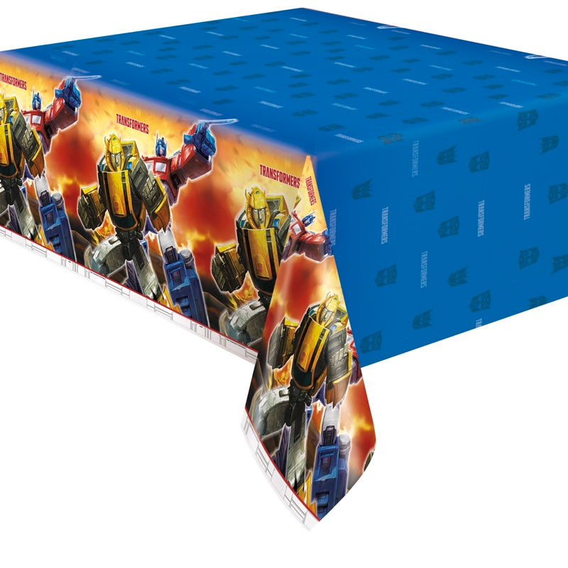 Transformers Plastic Table Cover 54in x 84in