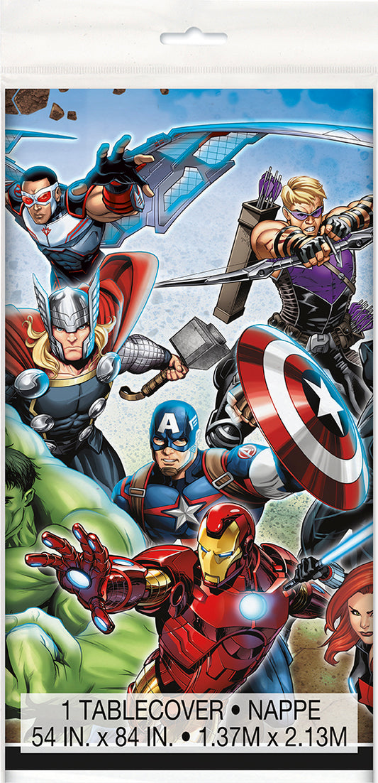 Avengers Plastic Table Cover 54in x 84in