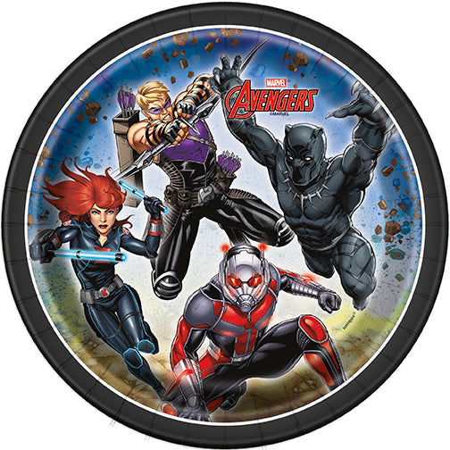 Avengers 7in Plates 8ct