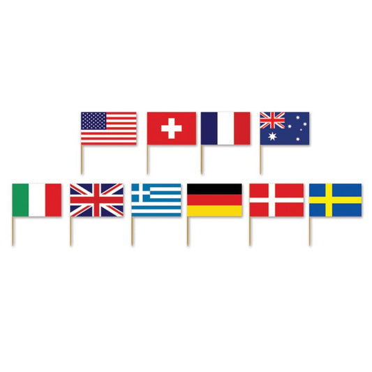 International Flag Picks 50ct