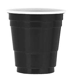 Black Plastic Shot Glasses 20ct