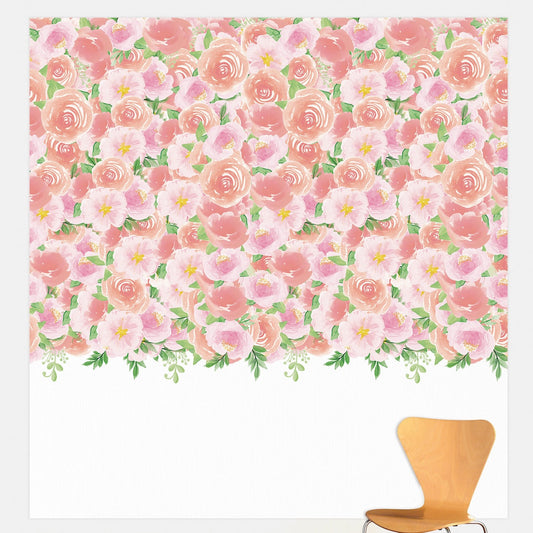 Floral Baby Canvas Backdrop