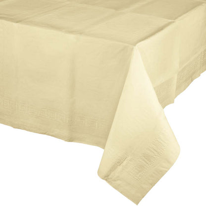 Rectangle Paper Table Cover - Ivory 54"x108"