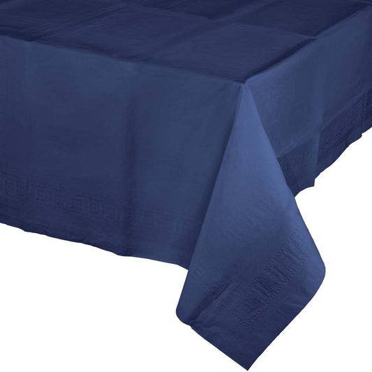 Rectangle Paper Table Cover - Navy 54"x108"