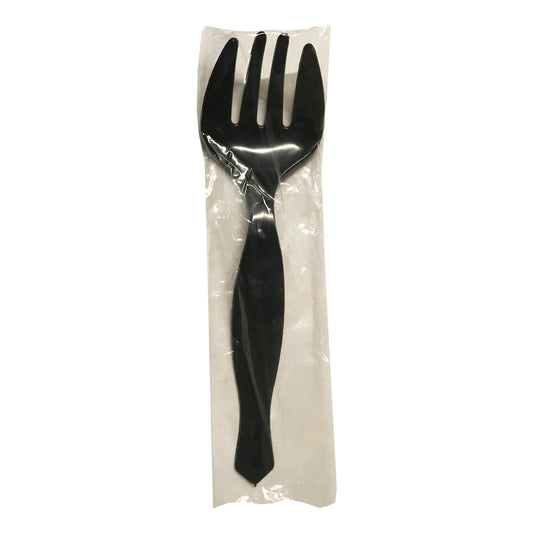 Black Wrapped Plastic Serving Fork