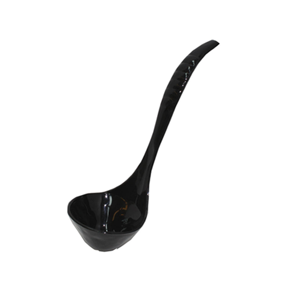 Black 8oz Plastic Ladle