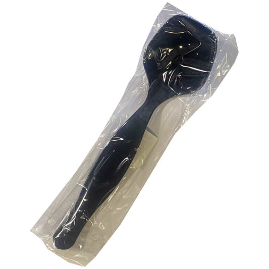 Black Wrapped Plastic Serving Spoon