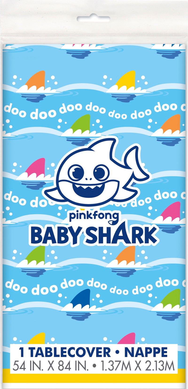 Baby Shark Plastic Table Cover 54" x 84"