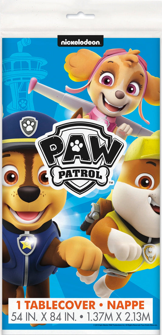 Paw Patrol Plastic Table Cover 54" x 84"