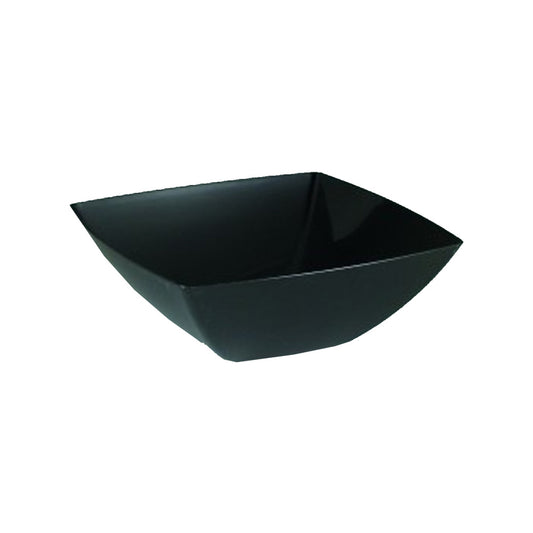 Simply Squared Black Plastic Bowls & Tray