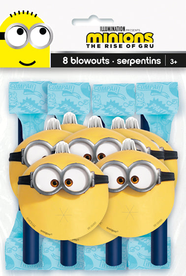 Minions 2 Blowouts  8ct