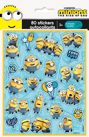 Minions 2 Sticker Sheets  4ct