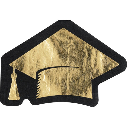 Starry Graduation Shaped Lunch Napkins 16ct