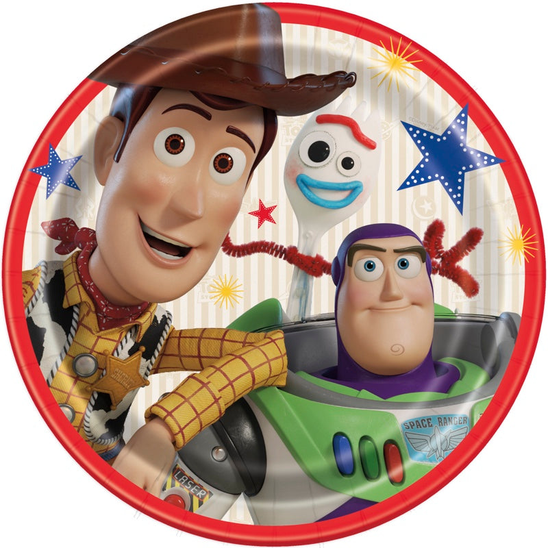 Toy Story 4 9in Plates 8ct