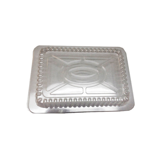 Clear 2.25 lb Rectangular Plastic Dome Lid